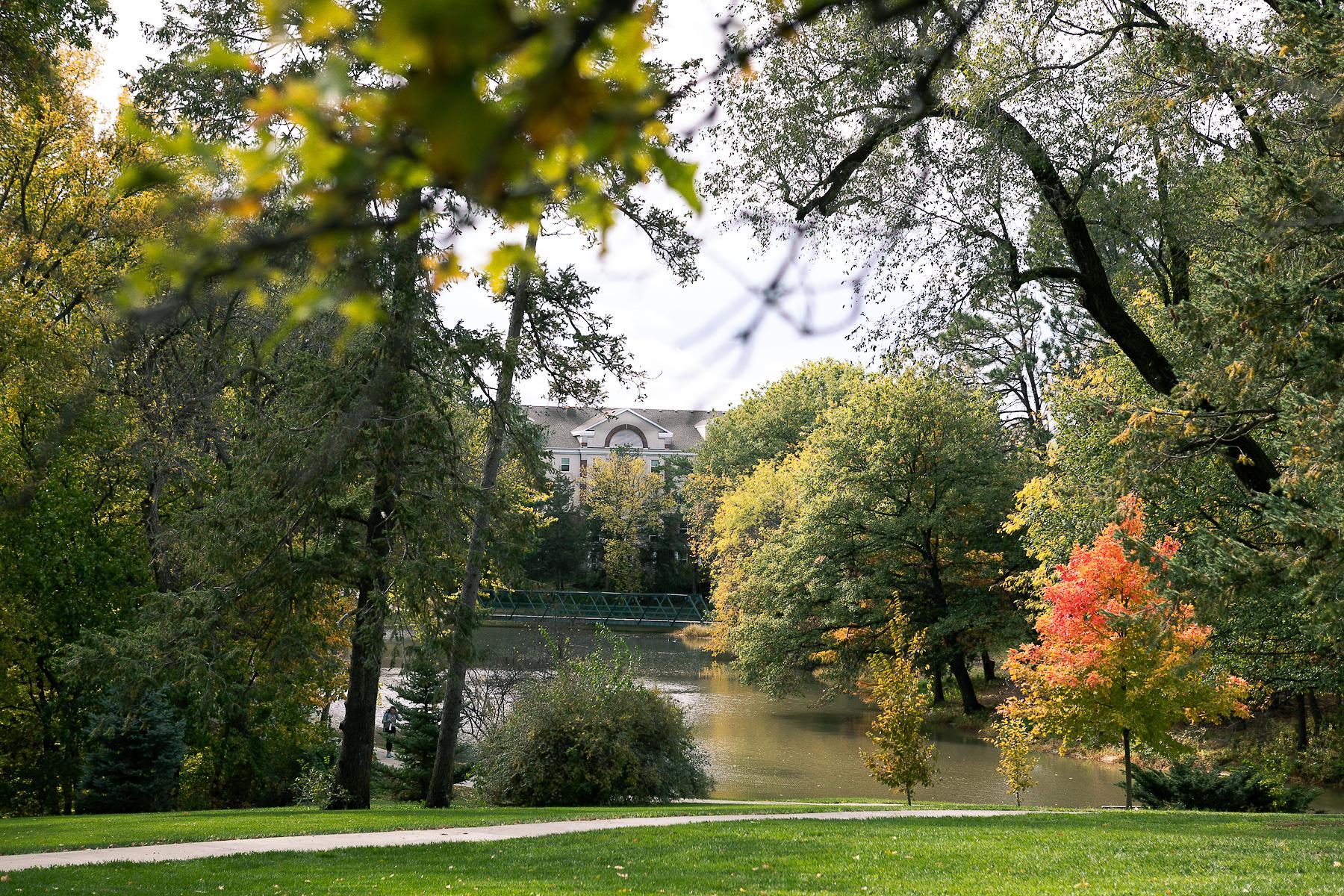 Crete Campus across Doane Lake